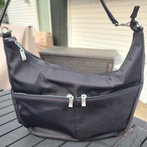 Baggallini Nylon Hobo Shoulder Bag in Black